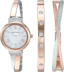 Watch Out, World! The Anne Klein Women's Premium Crystal Accented Bangle Wa