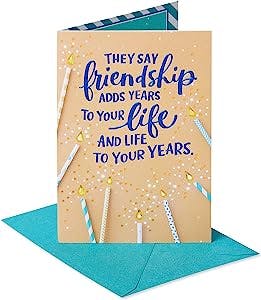 American Greetings Birthday Card for Friend (Live Forever)