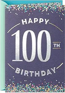 Hallmark 100th Birthday Card (100 Years Amazing)